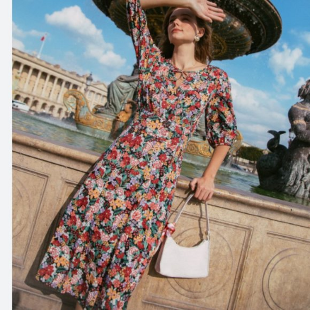 Tamga Designs Marta midi dress ebony‎